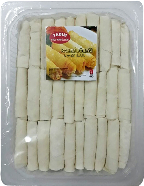 Kalem Böreği Patatesli 3kg Şeffaf Kutulu